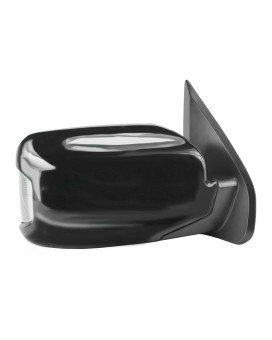 Fit System Passenger Side Mirror for Honda Pilot, Textured Black w/PTM Cover, w/Turn Signal & Memory, Foldaway, Power