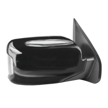 Fit System Passenger Side Mirror for Honda Pilot, Textured Black w/PTM Cover, w/Turn Signal & Memory, Foldaway, Power