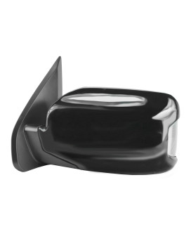 Fit System Driver Side Mirror for Honda Pilot, Textured Black w/PTM Cover, w/Turn Signal & Memory, Foldaway, Power