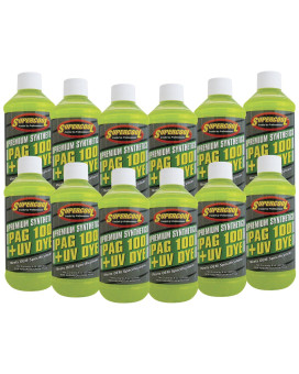 TSI Supercool P100-8D-12CP PAG 100-Viscosity Plus U/V Dye Oil - 8 oz, 12 Pack