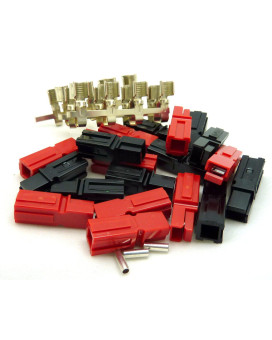 10 Pair Philmore DC 45A Quick Disconnect Battery Power Connectors for 14-10AWG Wire; 49-328