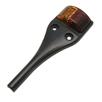 Kaper II Auxiliary Light left side, 2-diode, amber/red in the same light, designed for fender-mount, two 450mm wires. - L04-0040L