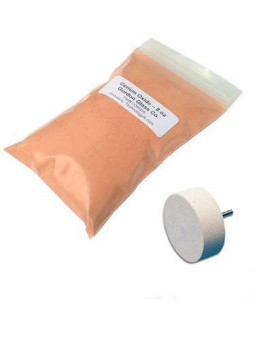 Gordon Glass Cerium Oxide High Grade Polishing Powder - 8 Oz and 2 Felt Polishing Wheel Kit