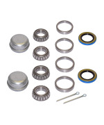 RIGID HITCH INCORPORATED Pair of Trailer Bearing Repair Kits for 1-1/16 Inch Straight Spindles