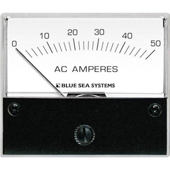 Blue Sea 9630 AC Analog Ammeter 0-50 Amperes AC