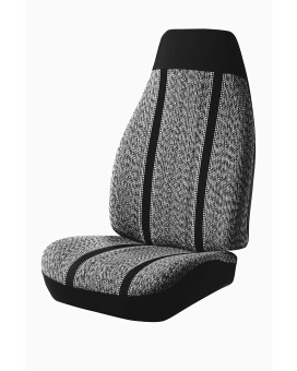 FIA TR48-33 BLACK Custom Fit Front Seat Cover Bucket Seats - Saddle Blanket, (Black)