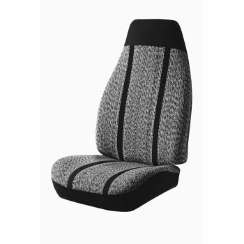 FIA TR48-33 BLACK Custom Fit Front Seat Cover Bucket Seats - Saddle Blanket, (Black)