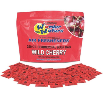 Wonder Wafers 250 Count Unwrapped Automobile Professional Use Air Fresheners Car and Truck Detail (Wild Cherry)