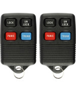 KeylessOption Keyless Entry Remote Control Car Key Fob Replacement for GQ43VT4T (Pack of 2)