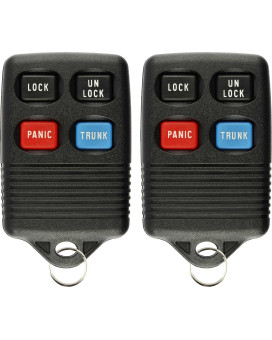 KeylessOption Keyless Entry Remote Control Car Key Fob Replacement for GQ43VT4T (Pack of 2)