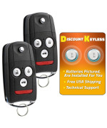 Discount Keyless Replacement Uncut Trunk Car Remote Fob Key Combo Compatible with MLBHLIK-1T (2 Pack)