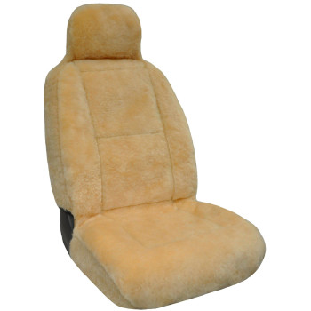 Eurow Sheepskin Seat Cover, 56 by 23 Inches, Beige