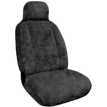 Eurow Sheepskin Seat Cover, 56 by 23 Inches, Gray