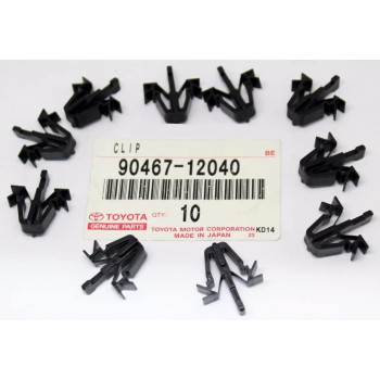 Toyota 90467-12040 Tacoma, RAV4, 4Runner, Grille Clips OEM, Set of 10