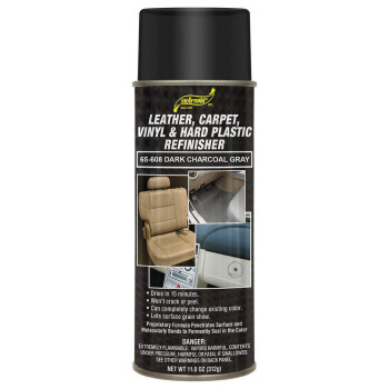 SM Arnold Refinishing Spray Paint - DARK CHARCOAL 11 Oz. - For Leather, Carpet, Vinyl, Metal, Plastic, Polycarbonate, Polypropylene, Acrylic, Lexan, Fiberglass | Pro Grade Aerosol Refinisher