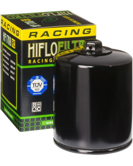 HiFloFiltro HF170BRC Black RC High Performance Premium Oil Filter, Single