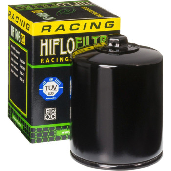 HiFloFiltro HF170BRC Black RC High Performance Premium Oil Filter, Single