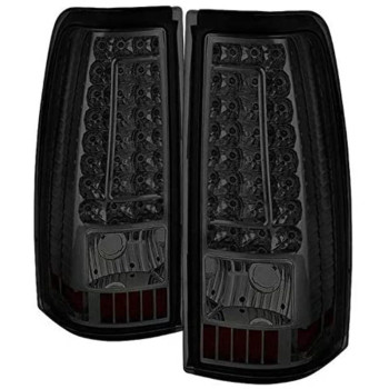 Xtune ALT-ON-CS03-G2-LED-SM Tail Light (Chevy Silverado 1500-2500-3500 03-06 (Does Not Fit Stepside) - C-Shape LED s - Smoke)