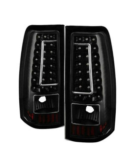 Xtune ALT-ON-CS03-G2-LED-BK Tail Light (Chevy Silverado 1500-2500-3500 03-06 (Does Not Fit Stepside) - C-Shape LED s - Black)