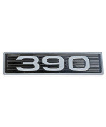 Mustang 390 Classic Hood Scoop Shaker Emblem in Chrome & Black