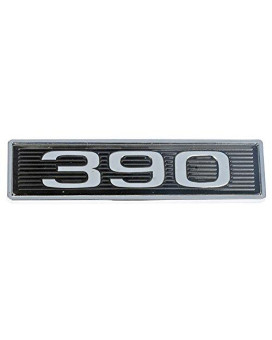 Mustang 390 Classic Hood Scoop Shaker Emblem in Chrome & Black