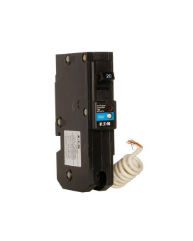 Cutler-Hammer BRLAFGF120 Circuit Breaker, 120 VAC, 20 A, 10 kAIC, 1 Pole