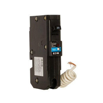 Cutler-Hammer BRLAFGF120 Circuit Breaker, 120 VAC, 20 A, 10 kAIC, 1 Pole