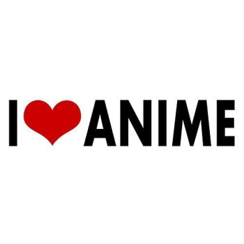 i Love Anime Stickers Heart Japanese Animation Cartoon Decal Vinyl Bumper Cars