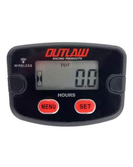 Outlaw Racing OR3566 Digital Waterproof Wireless Vibration Hour Meter for Motorcycle Dirt Bike ATV Jetski Suitable for Any 2-4 Stroke Engines - Accurate Readings - 1 Year Warranty