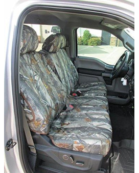 Durafit Seat Covers Made to fit, FD81 DS1 C 2016-2019 F250/F550 Camo Endura and for 2015-2019 Ford F150 Super Crew Front and Rear Seat Cover Set.