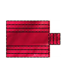 Mytee Products 16' x 27' Flatbed Truck 18 Oz Steel Tarp with 4 FT Drop & Flap - Red Heavy Duty Vinyl Waterproof Tarp for Trailers to Protect Cargo from Wind, Rain, Snow and Sun