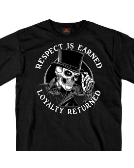 Hot Leathers Men's Respect Top Hat T-Shirt (Black, XXX-Large)