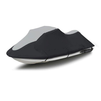 Super Heavy-Duty Cover Compatible for Honda AquaTrax F-12X F-12 Jetski Jet Ski PWC Cover 2002-2007 Black/Grey