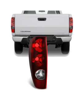 AKKON - For Chevy Colorado/GMC Canyon Pickup Truck Red Clear Tail Brake Light Driver Left Side Replacement