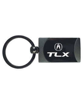 Au-TOMOTIVE GOLD Two Tone Rectangular Key Chain for Acura TLX (Gunmetal)
