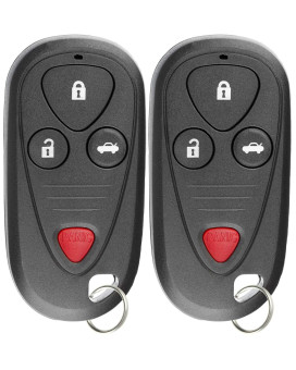 KeylessOption Keyless Entry Remote Control Car Key Fob Replacement for E4EG8D-444H-A (Pack of 2)