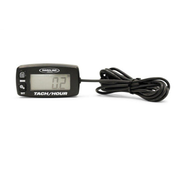 HARDLINE PRODUCTS HR-8062-2 Hour/Tach Meter for Gas Engine,8 Cyl