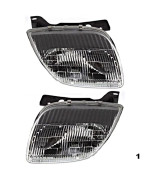 Fits 95-02 Pont Sunfire Left & Right Headlamp Assemblies - Pair