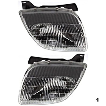 Fits 95-02 Pont Sunfire Left & Right Headlamp Assemblies - Pair