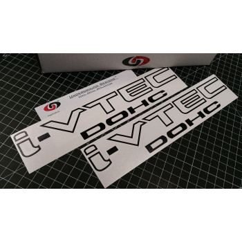 Aftermarket I VTEC DOHC 12 (Pair X2) Vinyl Decal Sticker Select Color (Gloss Black)