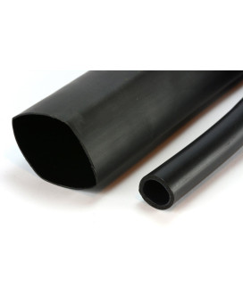 TEMCo 1.5 Marine Heat Shrink Tube 3:1 Adhesive Glue Lined 4 ft BLACK