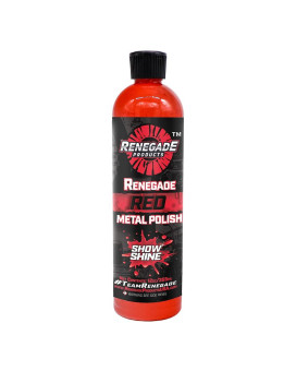 Renegade Products Red Liquid Metal Polish - Metal Polish & Car Scratch Removal, for Use on Chrome, Stainless Steel, & Aluminum, Cleaner & Polish for Cars, Trucks, Bikes