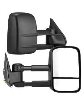 Towing Mirrors for 88-98 Chevy GMC C/K 1500 2500 3500 Pickup Pair Set Manual Extendable Side Mirrors