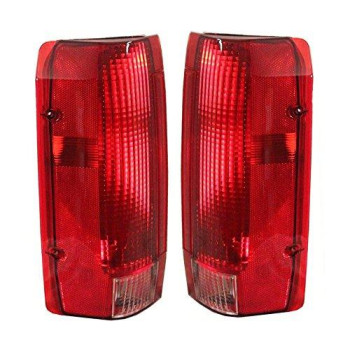 RAREELECTRICAL NEW PAIR OF TAIL LIGHTS COMPATIBLE WITH FORD BRONCO F-150 1990-1996 E9TZ 13404 C E9TZ13404C E9TZ-13405-C FO2800106 E9TZ-13404-C FO2801105 E9TZ 13405 C E9TZ13405C