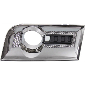 Evan Fischer Fog Light Trim Compatible with 2010-2015 GMC Terrain Chrome Front Right Side