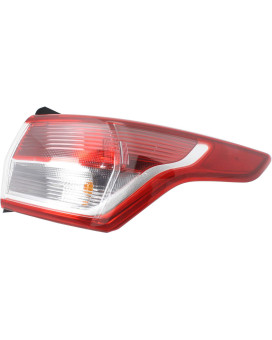 Evan-Fischer Tail Light Assembly Compatible with 2013-202016 Ford Escape Outer Passenger Side