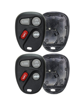 KeylessOption Just the Case Keyless Entry Remote Key Fob Shell For 16245100-29, 16263074-99 (Pack of 2)