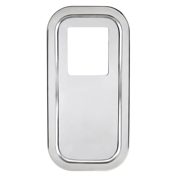 United Pacific 21731B - Transmission Shift Lever Plate Base Cover - Peterbilt Stainless Steel Shift Plate Cover - Extend