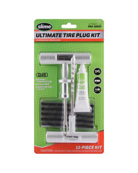 Slime 20290-1 Tire Plug Kit Pro Series, Ultimate Reamer Plugger Set, Green