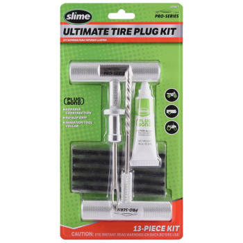 Slime 20290-1 Tire Plug Kit Pro Series, Ultimate Reamer Plugger Set, Green